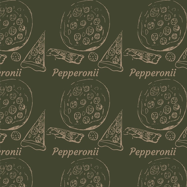 Peperoni-pizza-muster