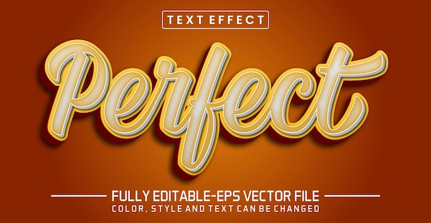 Perfekter Texteffekt Bearbeitbarer 3D-Textstil