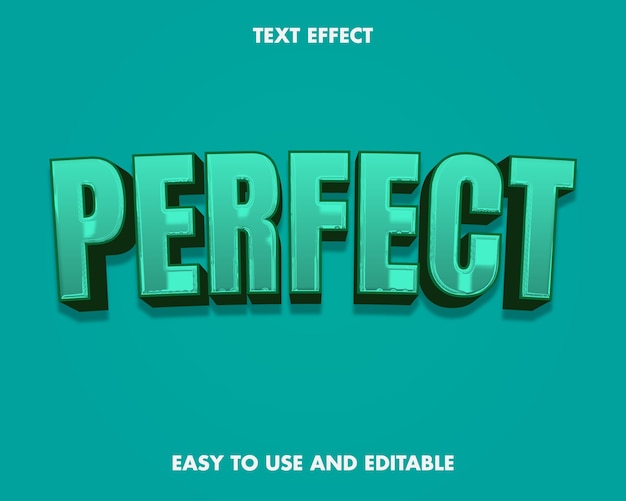 Perfekter Texteffekt. Bearbeitbarer Schriftstil.