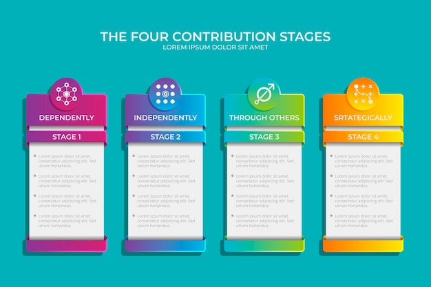 Vektor personal infografik