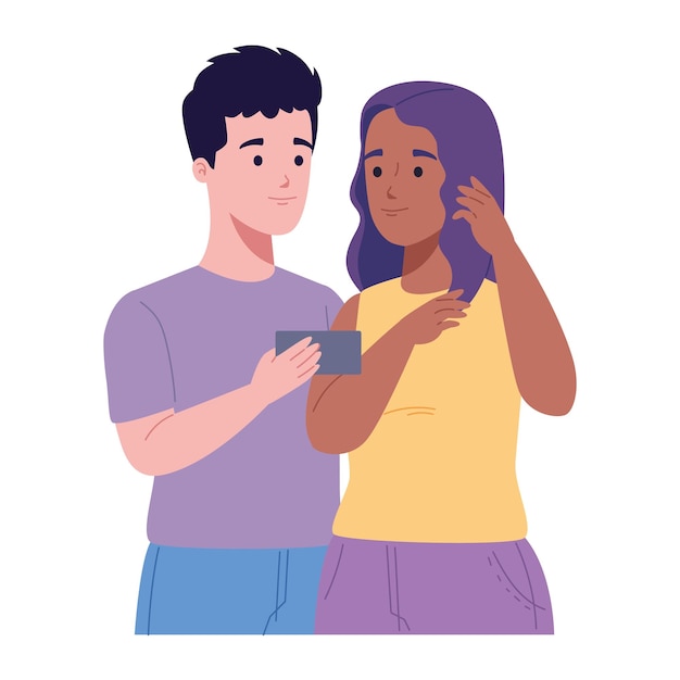 Personen, die Smartphones verwenden