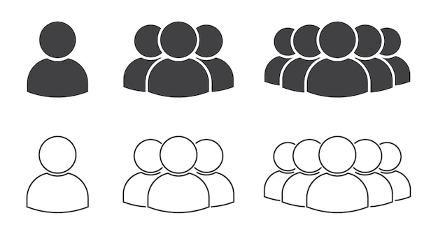 Personengruppen-Symbol Mitarbeitervektor
