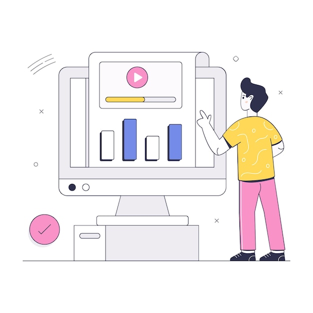 Personenüberwachungsdatendiagramm isometrische darstellung der webanalyse