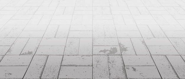 Perspektivischer Beton gekreuzte Blöcke, Bodenbelag, Vektorhintergrund mit Textur