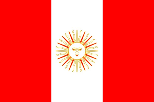 Peru-Flaggenvektor