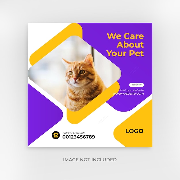 Pet care service post-vorlage