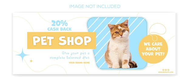 Pet Shop Facebook-Cover-Vorlage