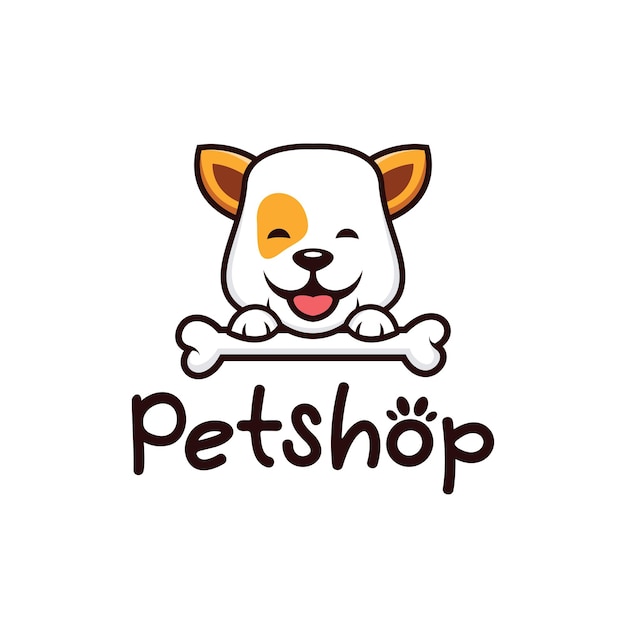 Pet shop logo vektor-design-vorlage