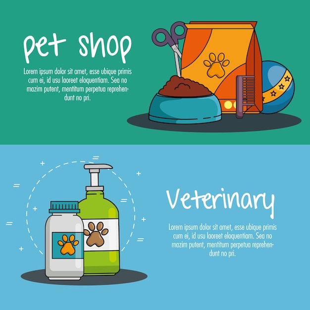 Pet-shop-set symbole