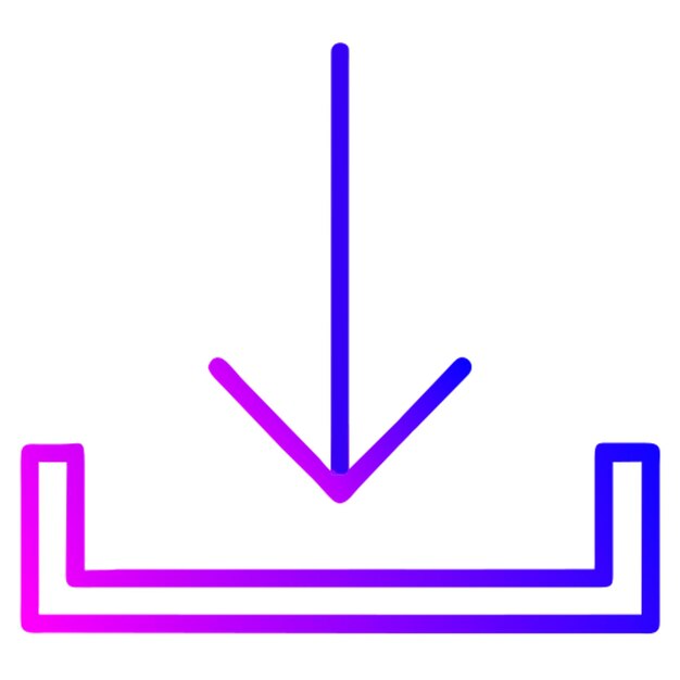 Pfeil-ikonen-umriss-gradient