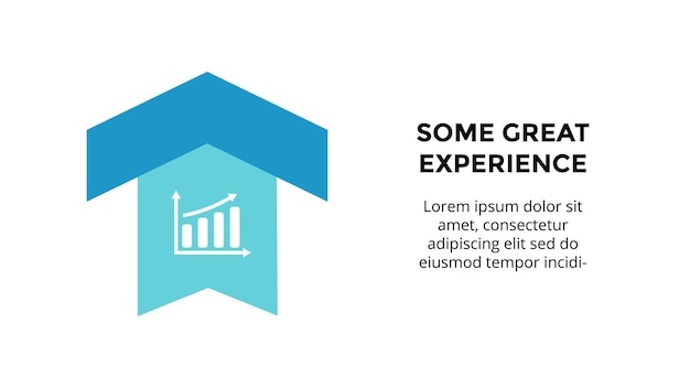 Pfeil nach oben diagramm vektor infografik präsentation vorlage diagramm wachstumskonzept gute erfahrung