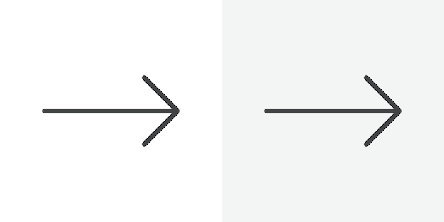Pfeil-Symbol Umrisse-Vektorzeichen