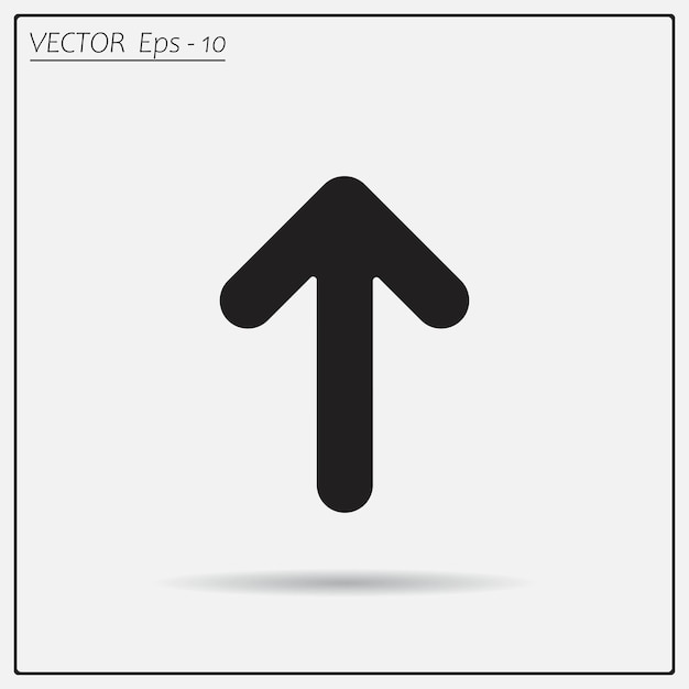 Pfeil-Symbol Vektor-Illustration auf hellem Hintergrund Eps 10