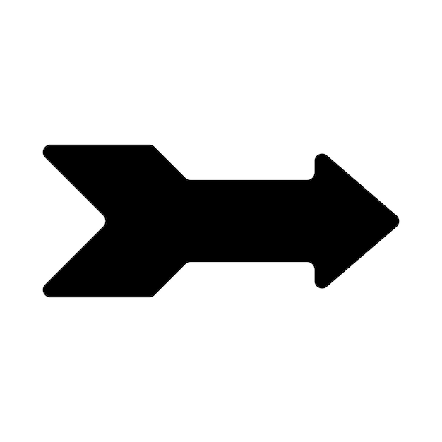Pfeil und Cursor Zeichen und Symbol Einfache Pfeile, die auf weißem Hintergrund isoliert sind
