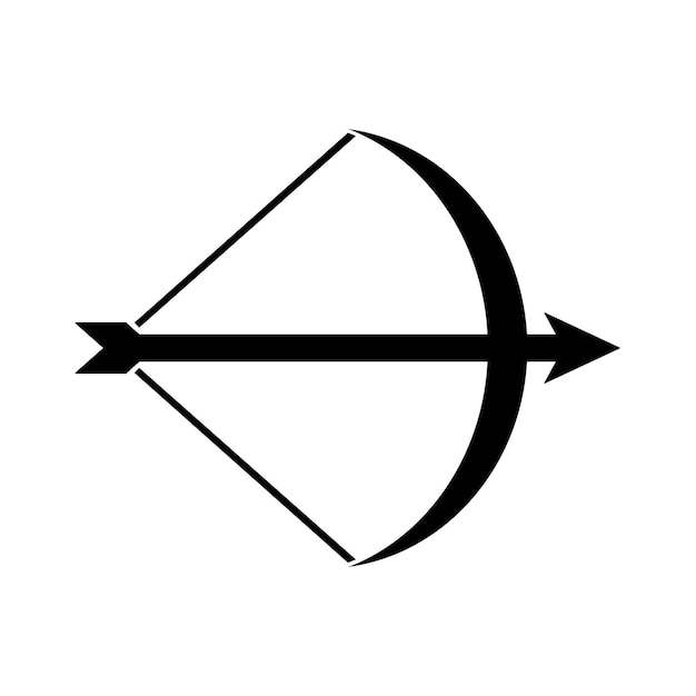 Vektor pfeilbogen-icon-logo-vektor-designvorlage