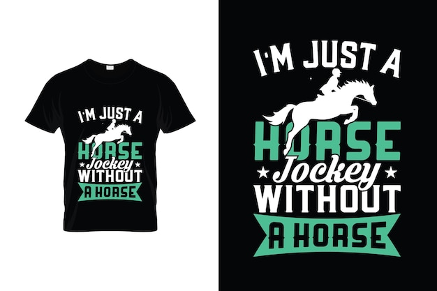 Pferd TShirt Design oder Pferd Poster Design Pferd Zitate Pferd Typografie