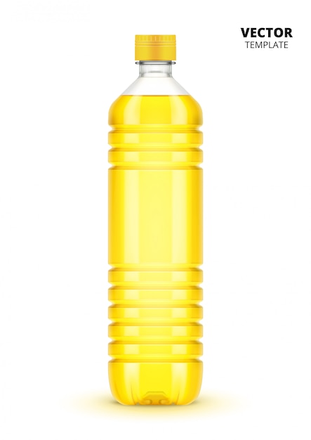 Pflanzenölflasche isoliert