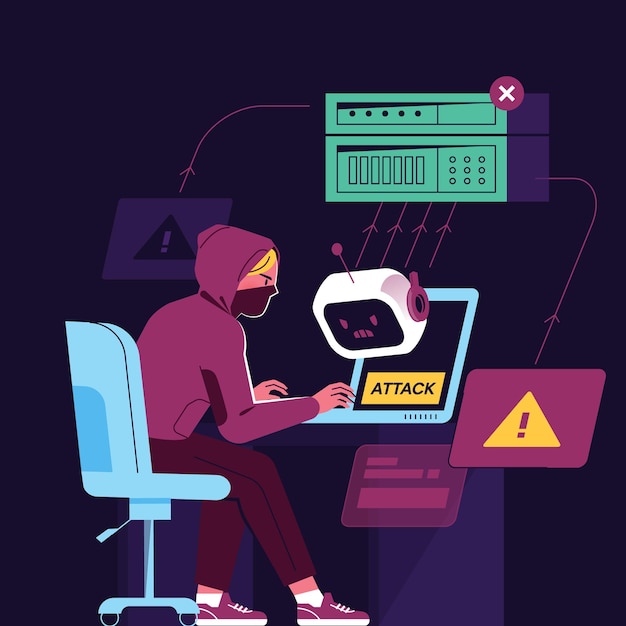 Phishing-DDoS-Angriff