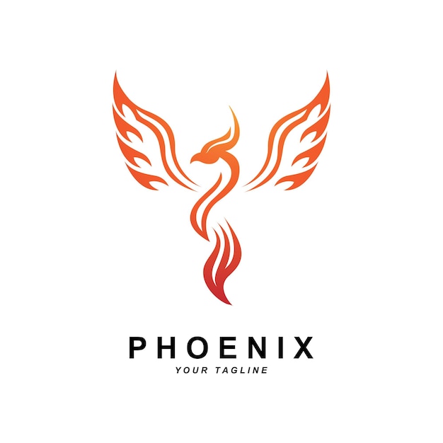 Phoenix logo symbol vektor illustration vorlage design markenunternehmen