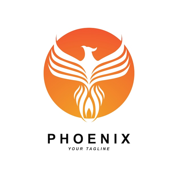 Phoenix Logo Symbol Vektor Illustration Vorlage Design Markenunternehmen