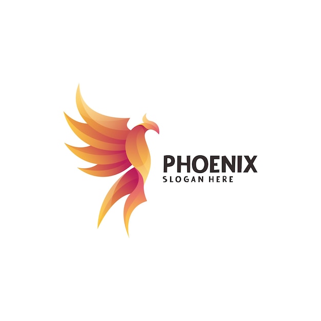 Vektor phoenix-vogel-logo-vorlage