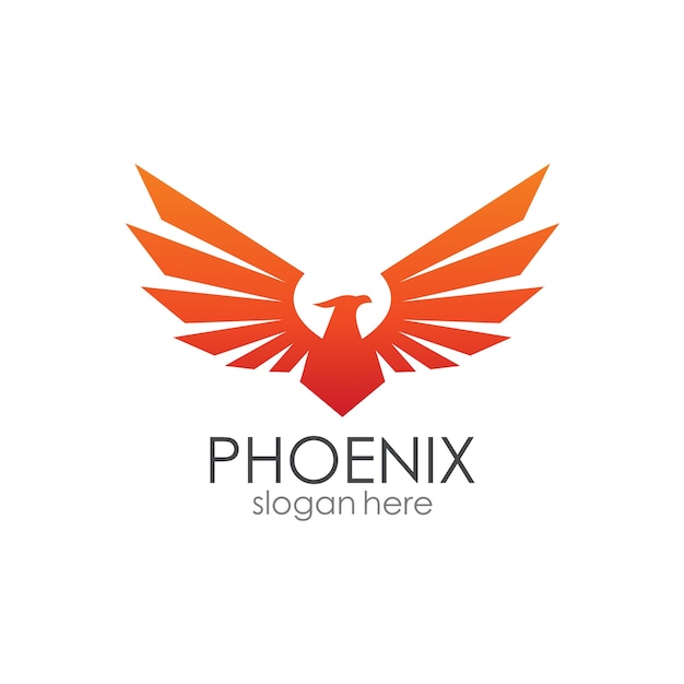 Phoenix wings logo vorlage