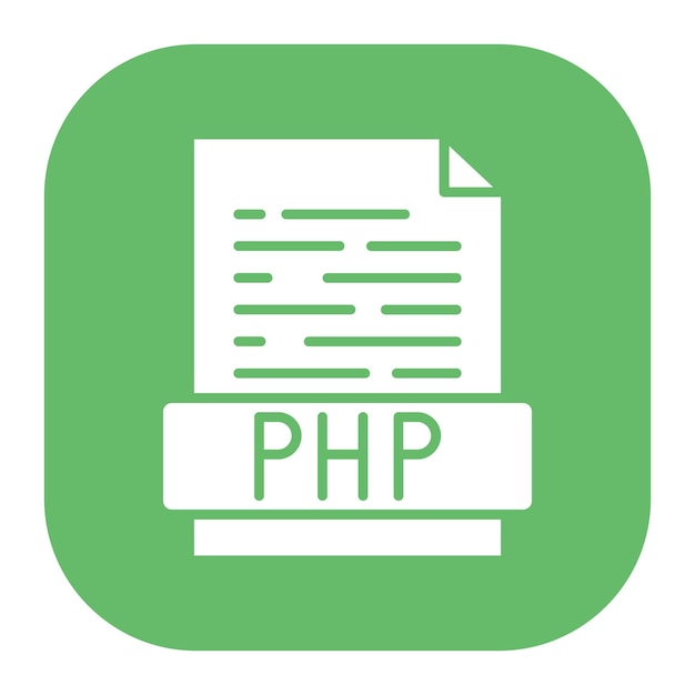 Php-Datei-Vektorillustration