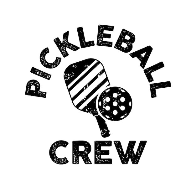 Vektor pickleball-crew-t-shirt-designs, vektor