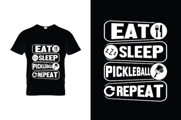 Vektor pickleball t-shirt design oder pickleball poster design oder pickleball illustration