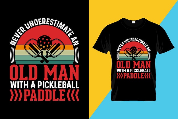 Vektor pickleball-t-shirt-design