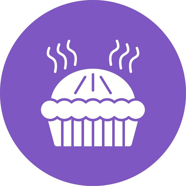 Pie-Icon-Vektorbild kann für saisonale verwendet werden