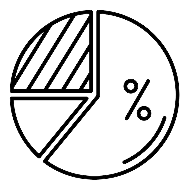 Vektor pie-liniendiagramm-bildgebung