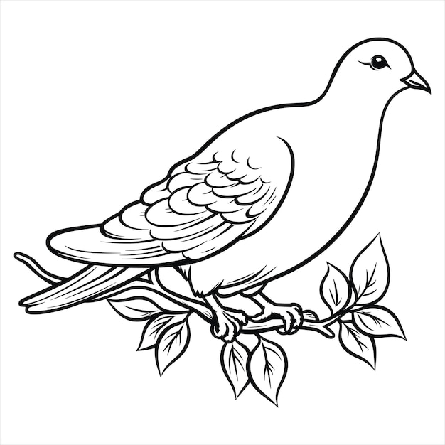 pige Clipart schwarz-weißer einfacher Vektor