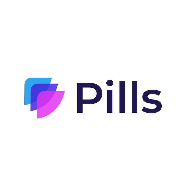 Pillen-vektor-logo-design-dateien kreatives symbol-logo