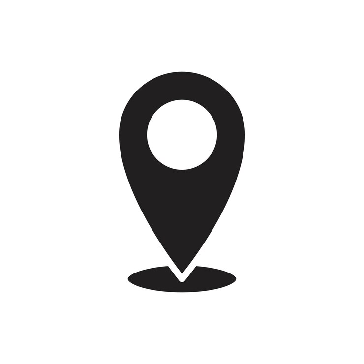 Vektor pin-symbol-linie-kunst-logo-satz