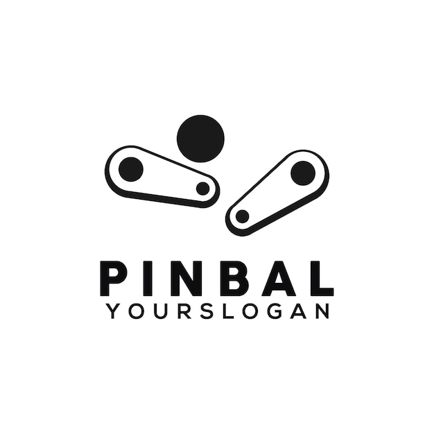 Vektor pinball-logo-design-vorlage