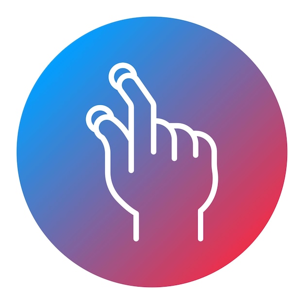 Pinch-Symbol-Vektorbild kann für neue Medien verwendet werden
