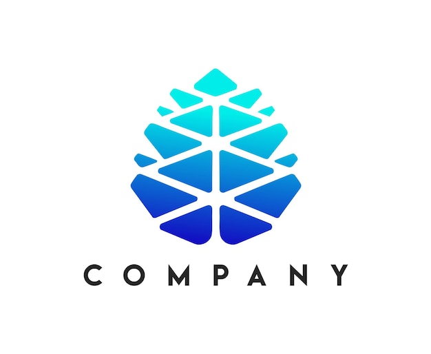 Pine cone logo, pine-logo-vorlage