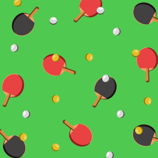 Ping-Pong-Sport-Muster-Hintergrund-Vektor-Illustration