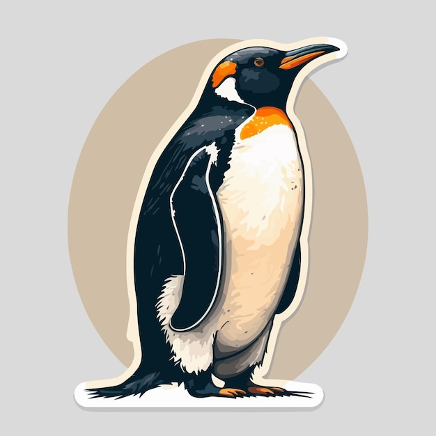 Pinguin mit einem skurrilen, einzigartigen Design