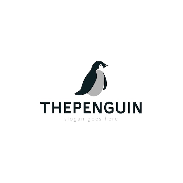 Pinguin-Vektor-Logo-Design