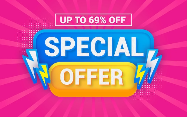 Pink Soft Super Sale Big Deal Promotion