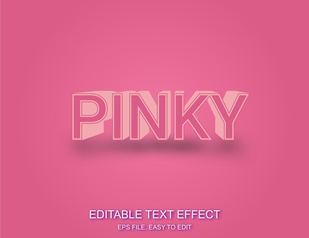 Pinky 3d Texteffekt stlye