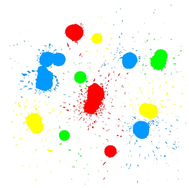 Pinsel-Blot-Vektor auf weißem Hintergrund Vektor-Illustration