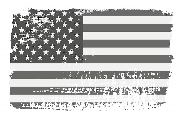 Pinselstrich amerikanische Flagge