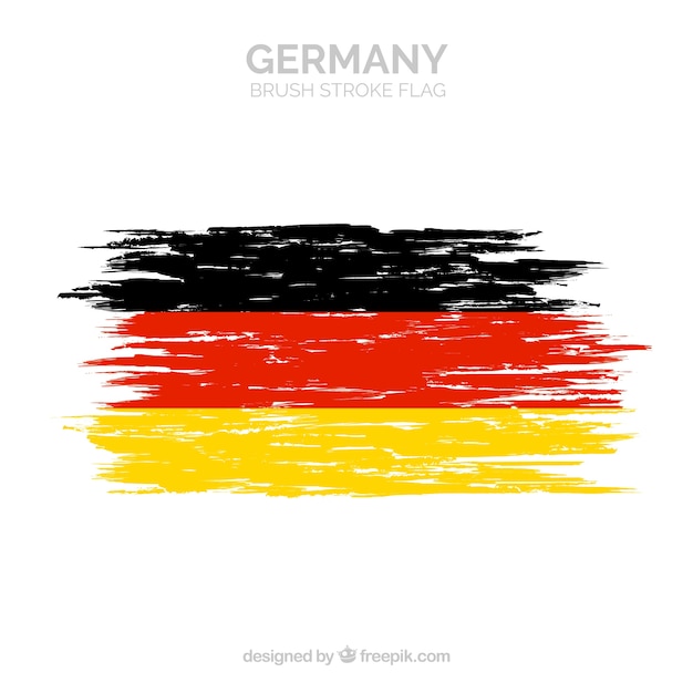 Vektor pinselstrichflagge von deutschland