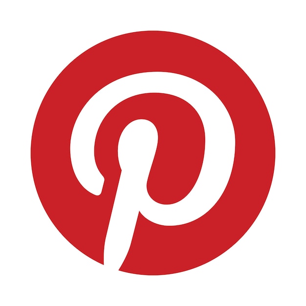 Vektor pinterest-iconen-logo-medien soziale iphone-geschäftstechnologie computer-tischtelefon-digital