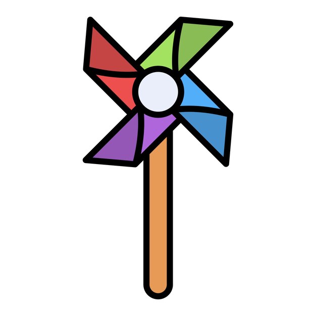 Vektor pinwheel-symbol