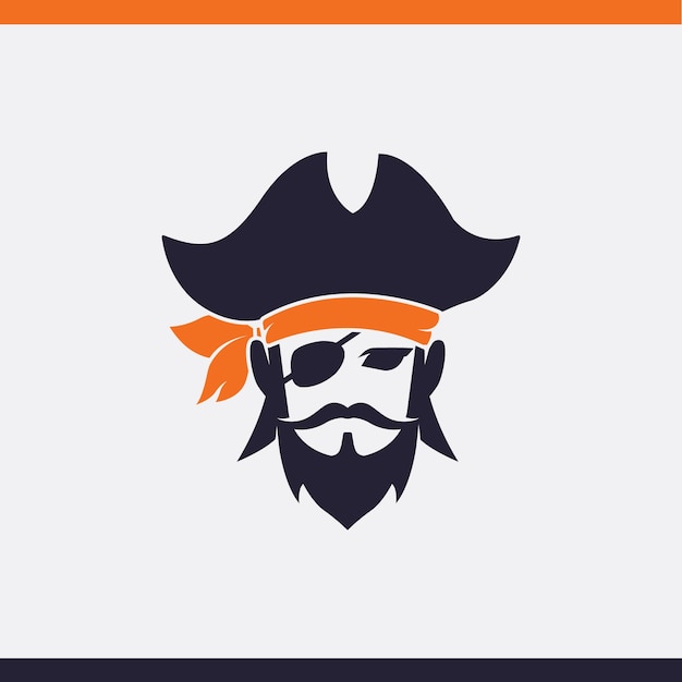 Piraten kopf symbol