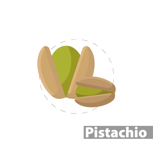 Pistazien farbsymbol isolierte vektorillustration